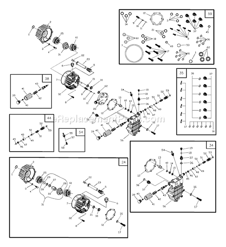 Page A Diagram and Parts List for 1417-0  Briggs and Stratton Pressure Washer